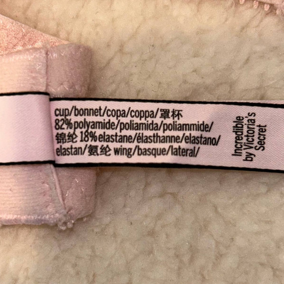 Victoria's Secret Bra Womens 32DD Pink Incredible Lightly Lined Plunge‎ Bra - Picture 8 of 9